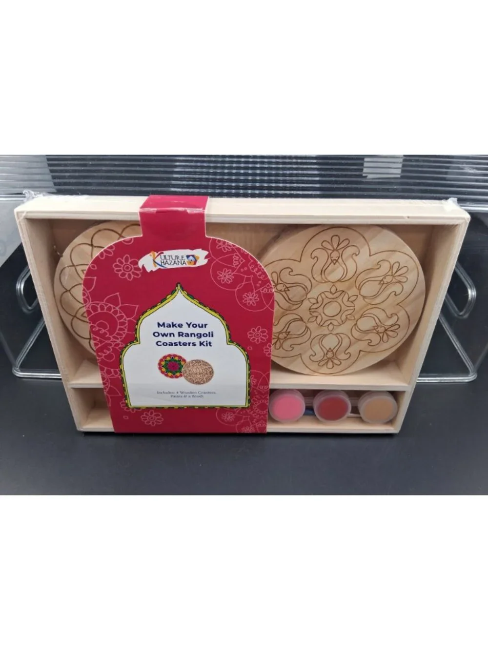 Make Your Own Rangoli Coasters Kit DIY Set